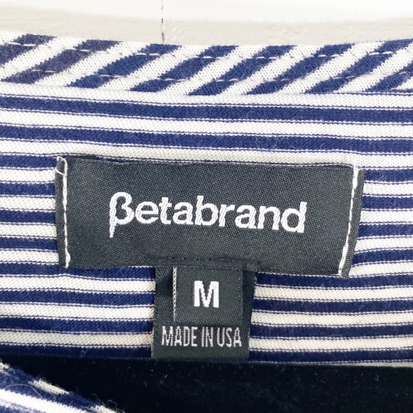 Betabrand Navy Striped 30-day Jersey Mini Dress - Picture 11 of 12